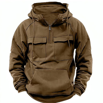 Men's Zip-up Hoodies Sweatshirt With Drawstring And Pocket Design Fashion Casual Sports Sweatshirt