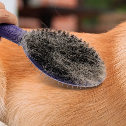 Cepillo de aseo para perros de doble cara