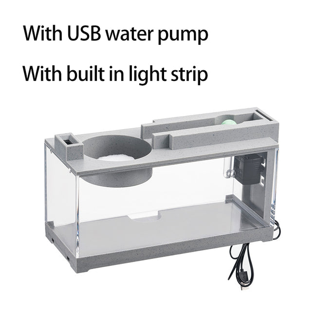 Kit para pecera con barra de oxígeno incorporada y filtro silenciador USB