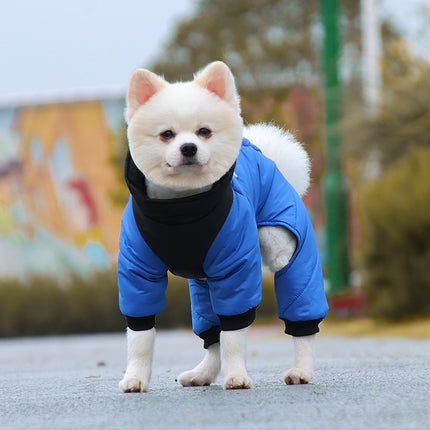 Manteau d'hiver imperméable pour chien avec anneau en D 