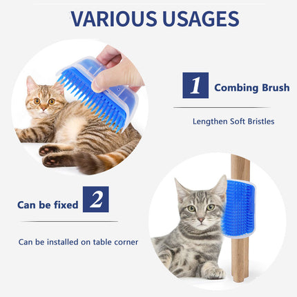 Brosse murale autonettoyante pour chat