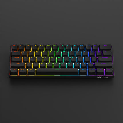 Teclado mecánico para juegos con cable de 61 teclas, disparador rápido y retroiluminación RGB