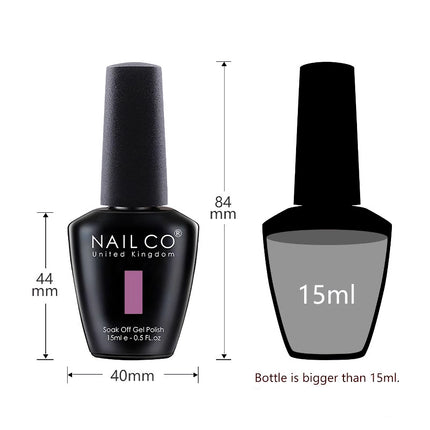 Esmalte de uñas en gel de color neón en botella de vidrio de 15 ml: manicura semipermanente con luz UV LED