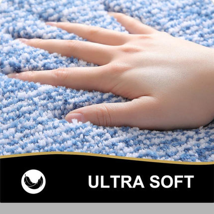 Alfombra de baño extra suave y absorbente: alfombra antideslizante lavable para pisos de baño