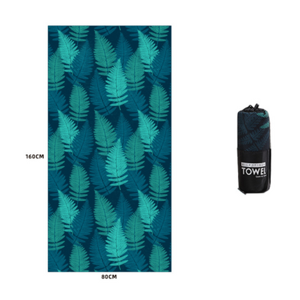 Printed Swim Microfiber Beach Towel - Wnkrs