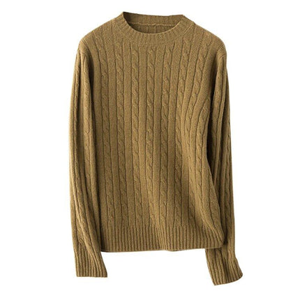 Luxurious Wool Cable Knit Pullover