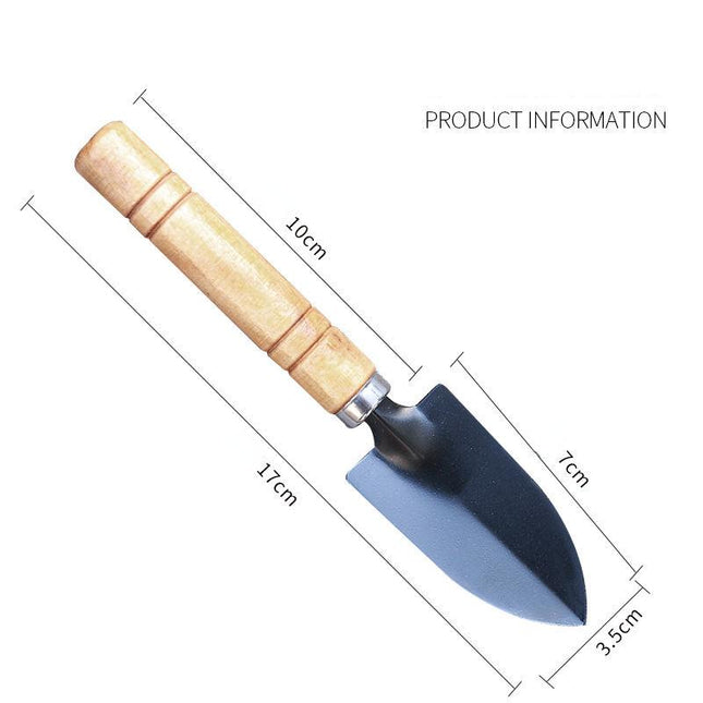 Pelle de jardin en acier inoxydable avec manche en bois