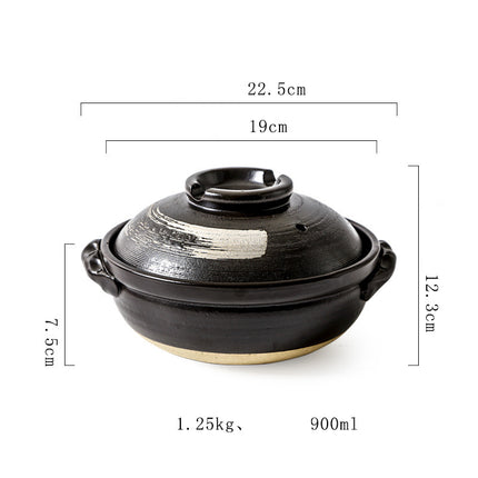 Stew Pot Soup Household Ceramic Gas Clay Pot Rice Casserole - Wnkrs