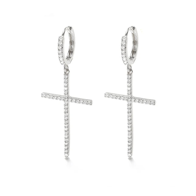 Cross Dangle Earrings