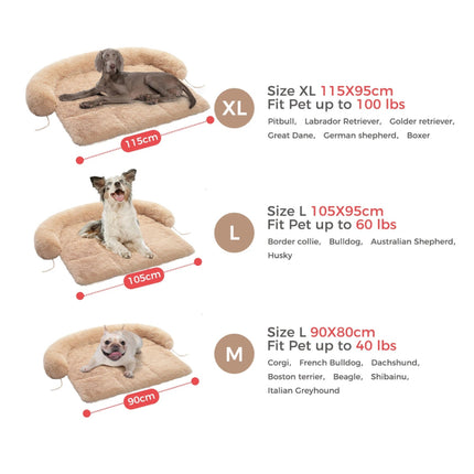 Tapis de lit d'hiver confortable pour chien avec niche portable