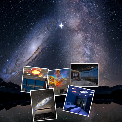 Proyector LED Galaxy con luz nocturna de cielo estrellado de 360°