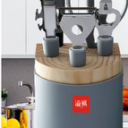 Juego de 6 piezas de color gris / 6 u 8