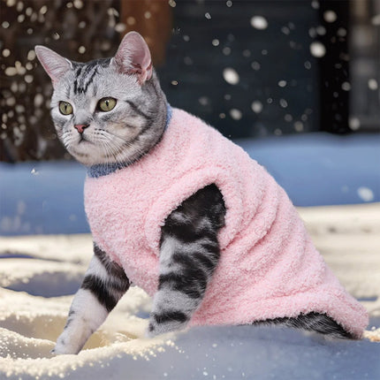 Manteau d'hiver en polaire douce pour chat et chiot