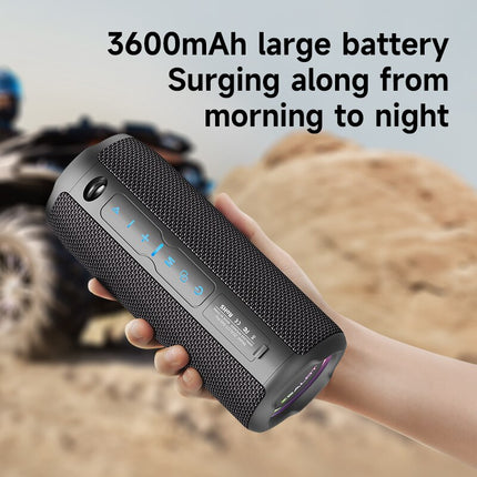 Portable 20W Waterproof Bluetooth Speaker with Dual Pairing and 3D Surround Sound