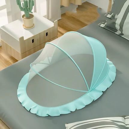 Foldable Baby Mosquito Net Canopy: Cartoon-Designed Protection for Infants - Wnkrs