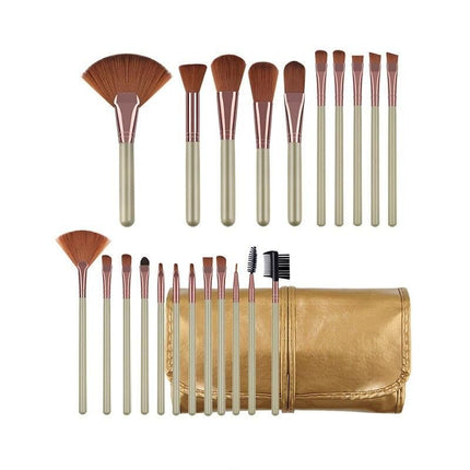 22-Piece Premium Makeup Brush Set with Cosmetic Bag - Wnkrs