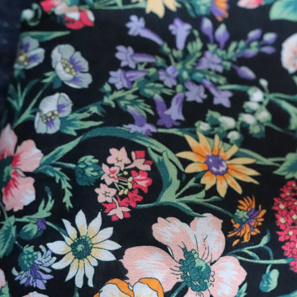 Black Bottom 80 LIBERTY Poplin High Count Cotton Fabric - Wnkrs