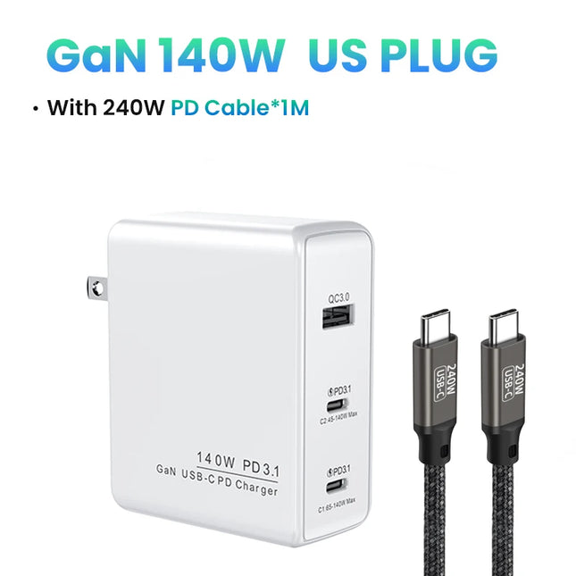 140W GaN USB Type C Charger