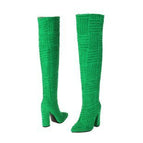 Green Chunky Heel