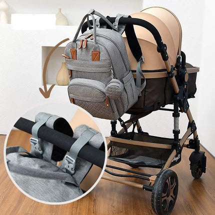 Multifunctional Diaper Bag Backpack with Changing Station - Waterproof, Spacious, and Versatile for Modern Parents - Wnkrs