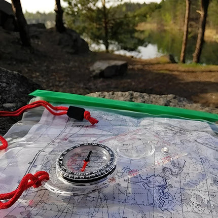 Brújula de orientación para la lectura de mapas