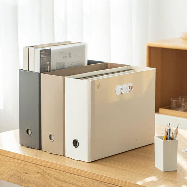 Bibliothèque de bureau pliable de grande capacité et organiseur de dossiers