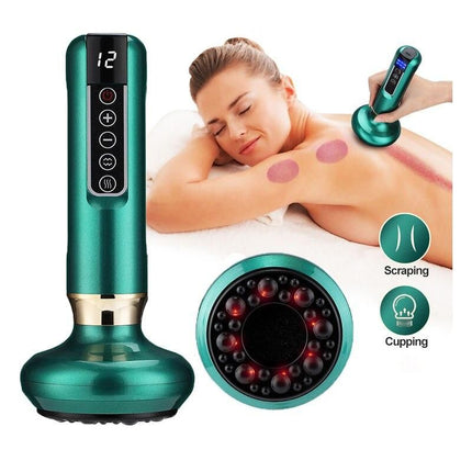 Electric Cupping & Gua Sha Massager: Infrared Heat Therapy & Anti-Cellulite Suction - Wnkrs