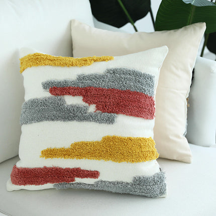 European Full Tufted Sofa Cotton Thread Woven Pillowcase - Wnkrs