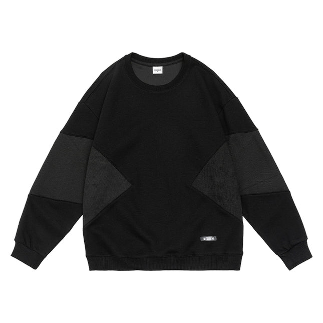 Sweat-shirt patchwork printemps-automne pour homme