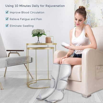 Revitalizing Air Compression Leg & Foot Massager with Infrared Therapy - Wnkrs