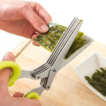 Multi-Layer Stainless Steel Herb Scissors