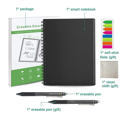 Eco-Friendly Reusable & Erasable A4 Smart Notebook - Wnkrs