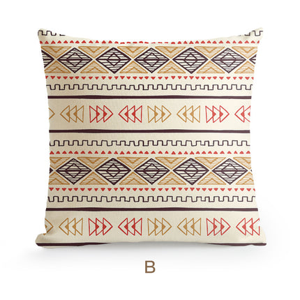 Bohemian Homestay Ethnic Style Pillow Living Room Sofa Cushion Office Pillow Car Backrest Pillow Case - Wnkrs