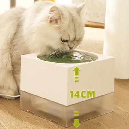 Fontaine à eau automatique pour chat avec pompe à eau courante et distributeur d'eau lent