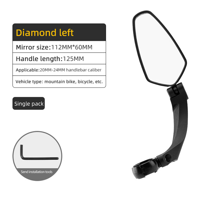 Espejo retrovisor ajustable para bicicleta