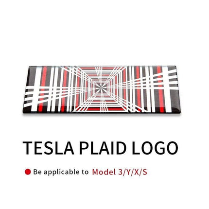 PLAID Emblem Car Sticker for Electric Vehicles - Wnkrs