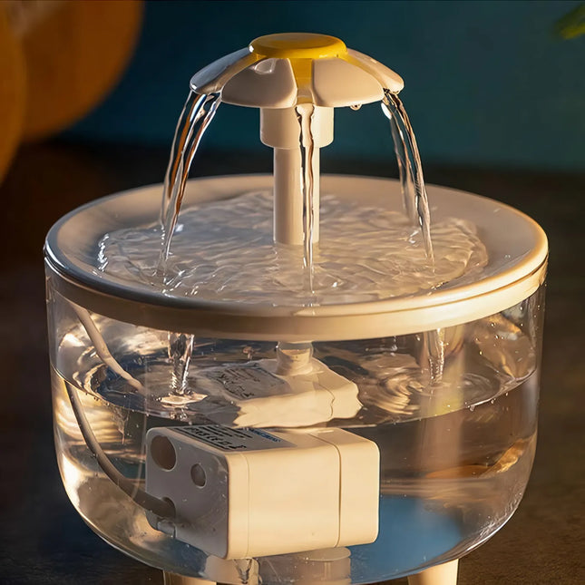 Fuente de agua para gatos con USB de 1000 ml, con filtro automático y sensor de bomba de prevención
