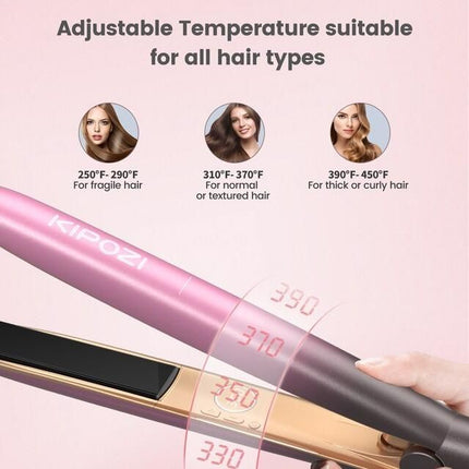 2-in-1 Hair Straightener & Curler - Wnkrs