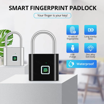 Smart Keyless Fingerprint Padlock