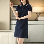 Contrast Color Navy Blue