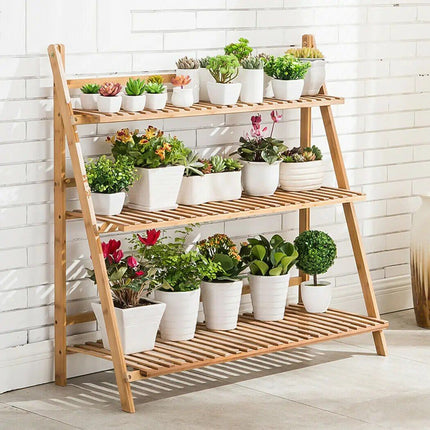 3-Tier Bamboo Plant Stand - Wnkrs