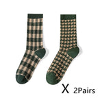 Checkered print and pied-de-poule