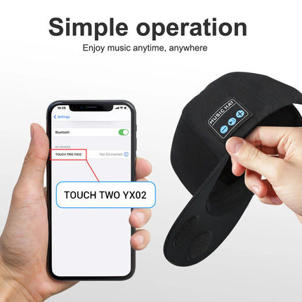 Bluetooth Hat with Built-In Speaker and Mic