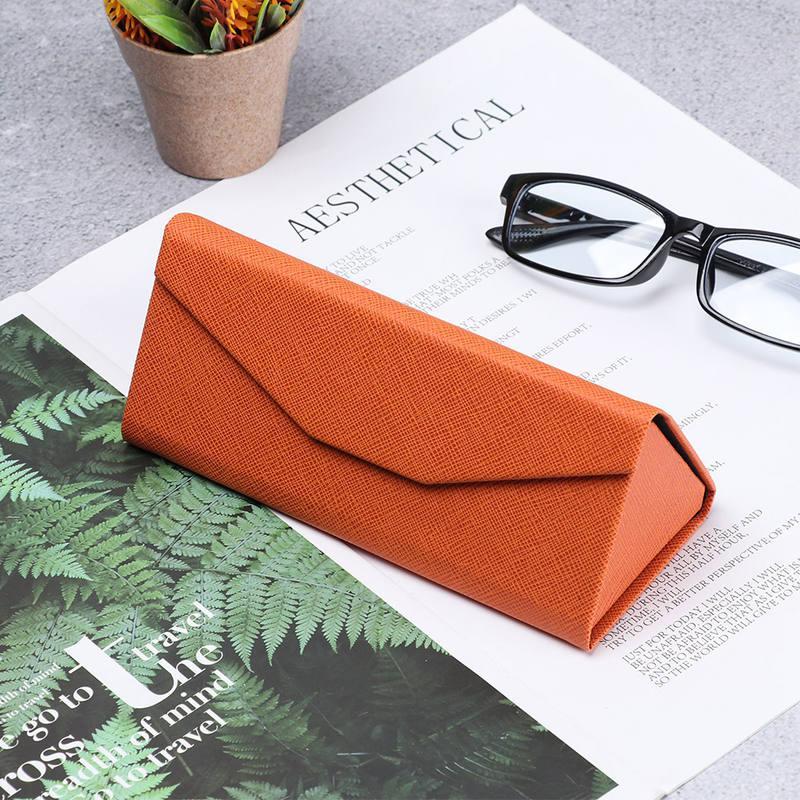 Folding PU Eyewear Case with Magnetic Closure