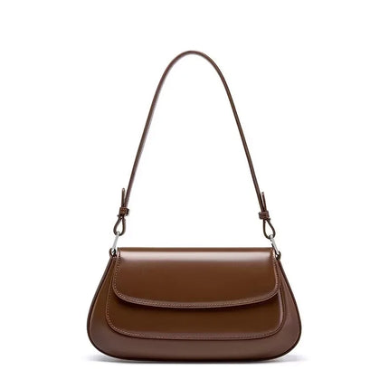 Sac à bandoulière vintage de luxe en cuir véritable pour femme – Sac à main en cuir de vache de haute qualité