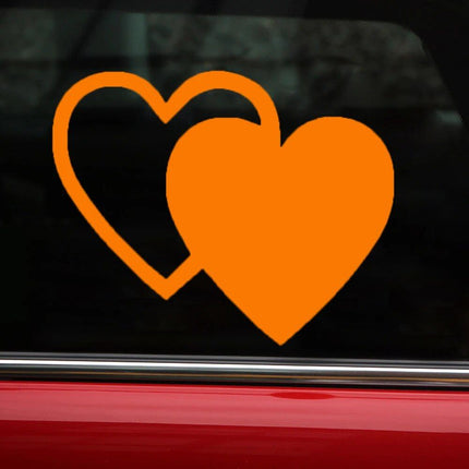 Reflective Love Heart Safety Decals - Wnkrs