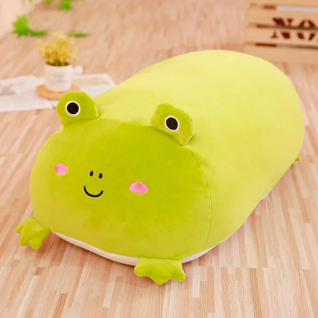 Collection de jouets en peluche doux pour animaux : cochon, chat, pingouin, grenouille, shiba inu - Squishy et câlins