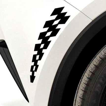 Checkered Flag Race-Inspired Car Stickers - Wnkrs