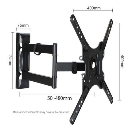 Soporte de pared para TV de movimiento completo de 32" a 58" con brazos articulados e inclinación