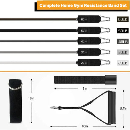 Complete Home Gym Resistance Band Set